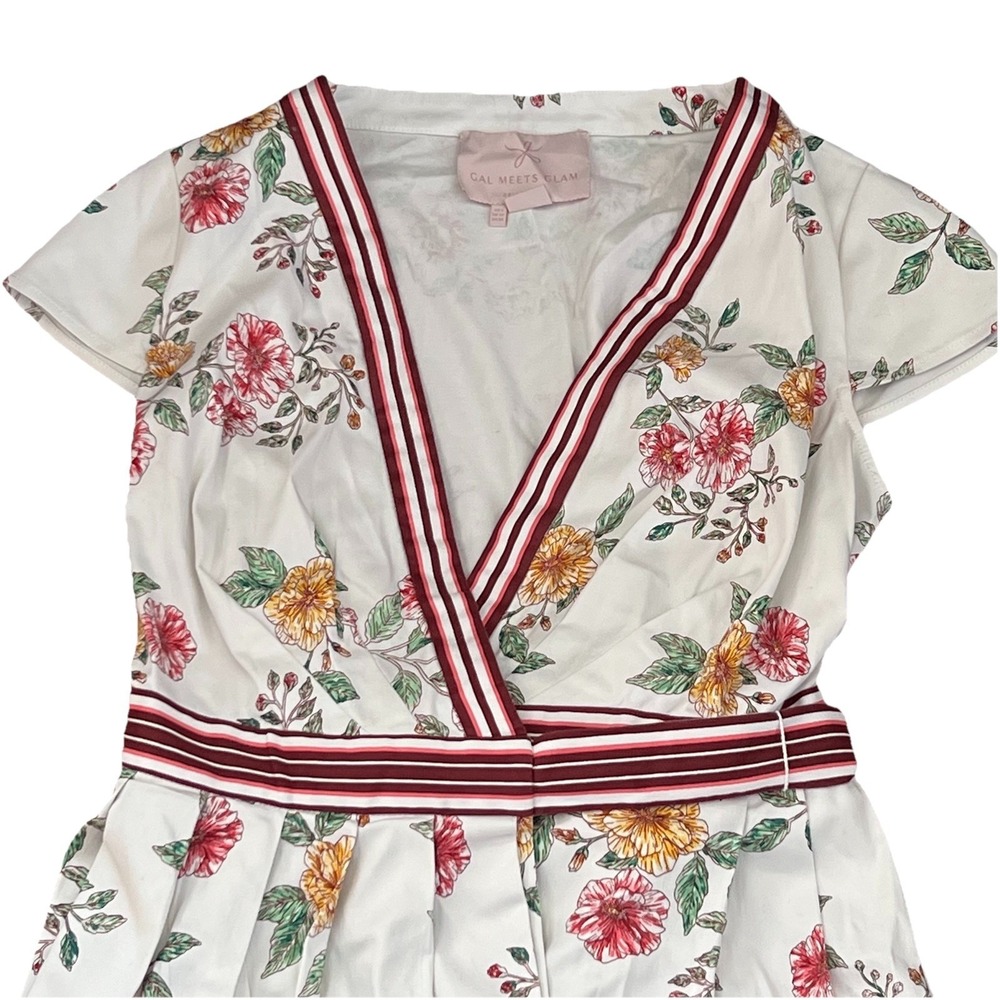Anthropologie Gal Meets Glam Teresa Floral Wrap Dress Size 6 Tradwife - Picture 5 of 10